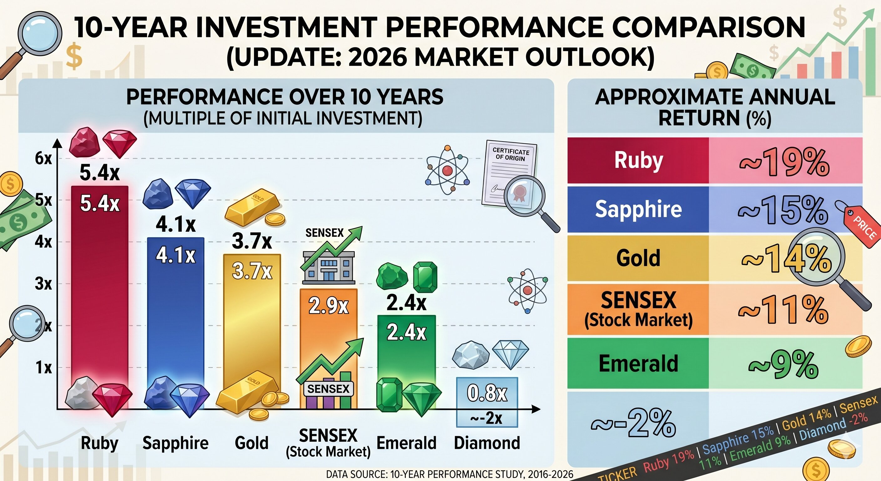 10 year investment performance comparison